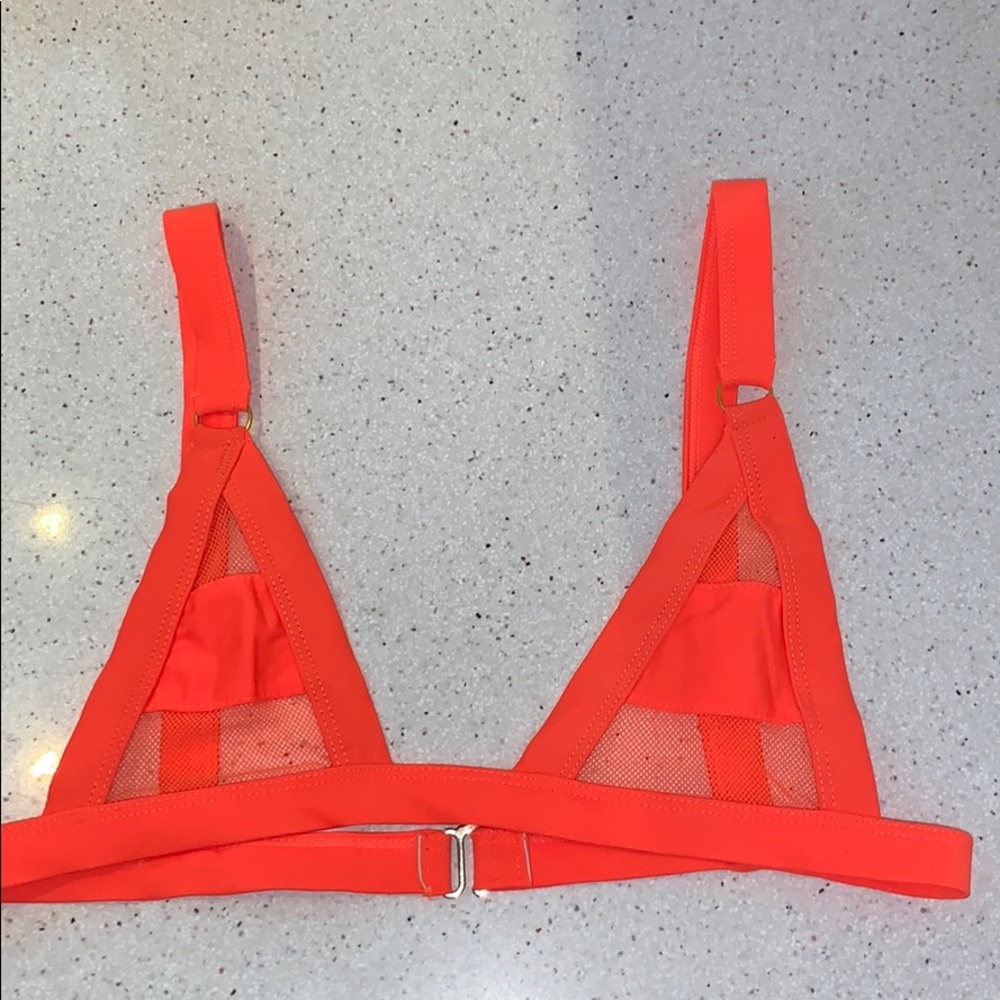 Orange Mesh Bikini Top And Matching Bottom - image 2